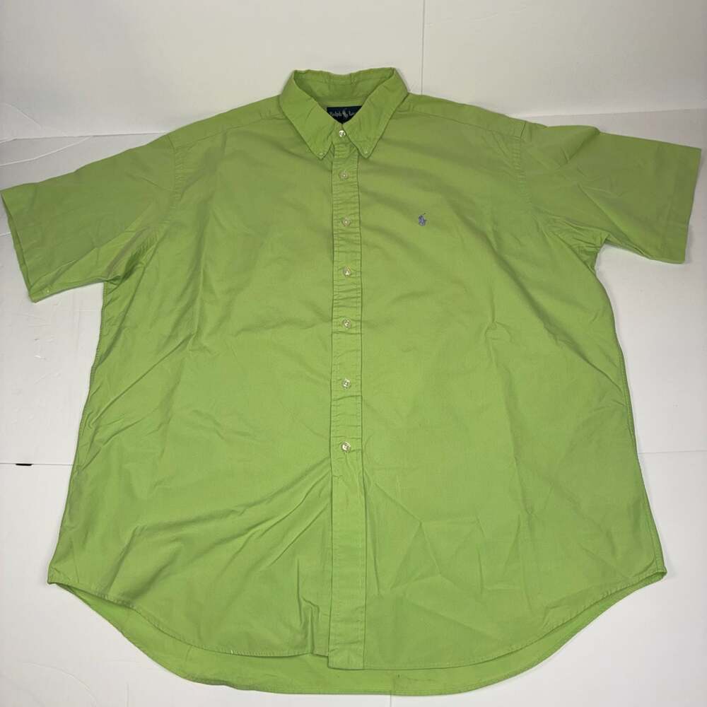 Ralph Lauren Men Blake Short Sleeve Button Down Shirt XL